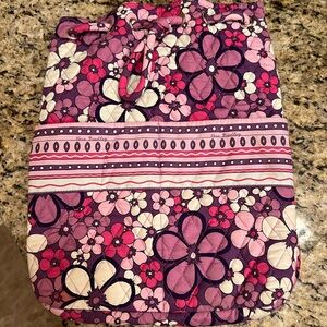 Vera Bradley Pink and Purple Quilted Cosmetic Bag